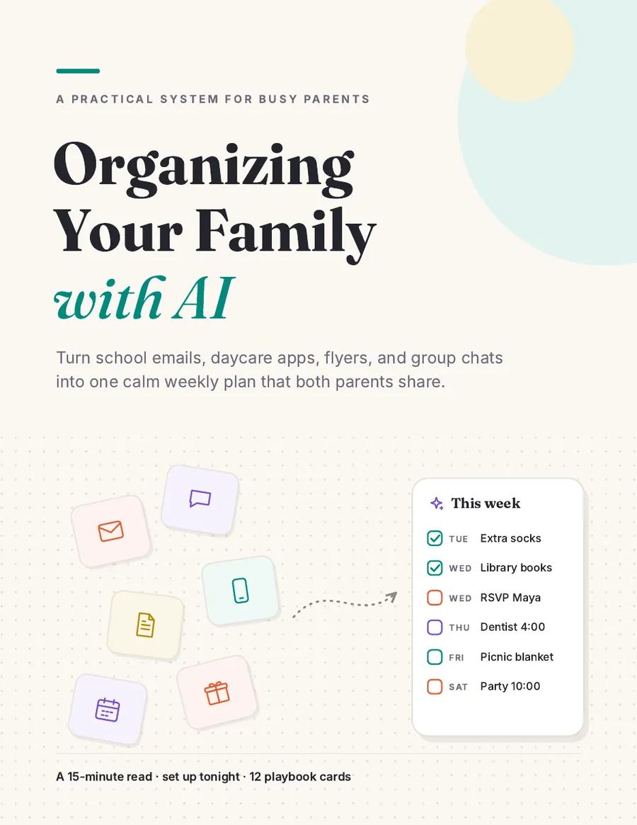 Organizing Your Family with AI ebook cover